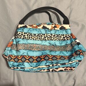 Stylish Multicolor Patterned Women's Lunch Bag